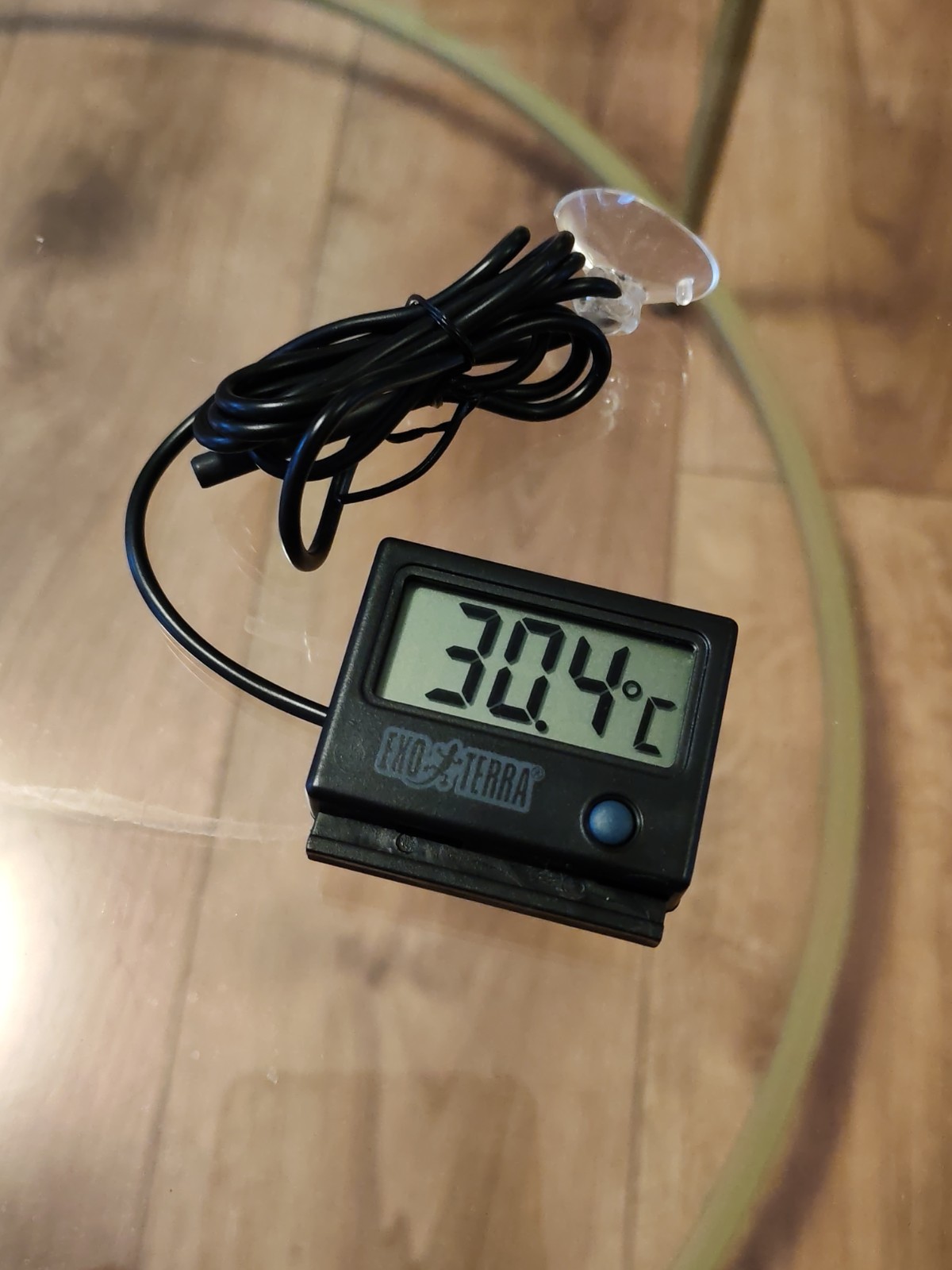 Exo Terra Digital Thermometer With Probe Reptile Temperature Vivarium Battery