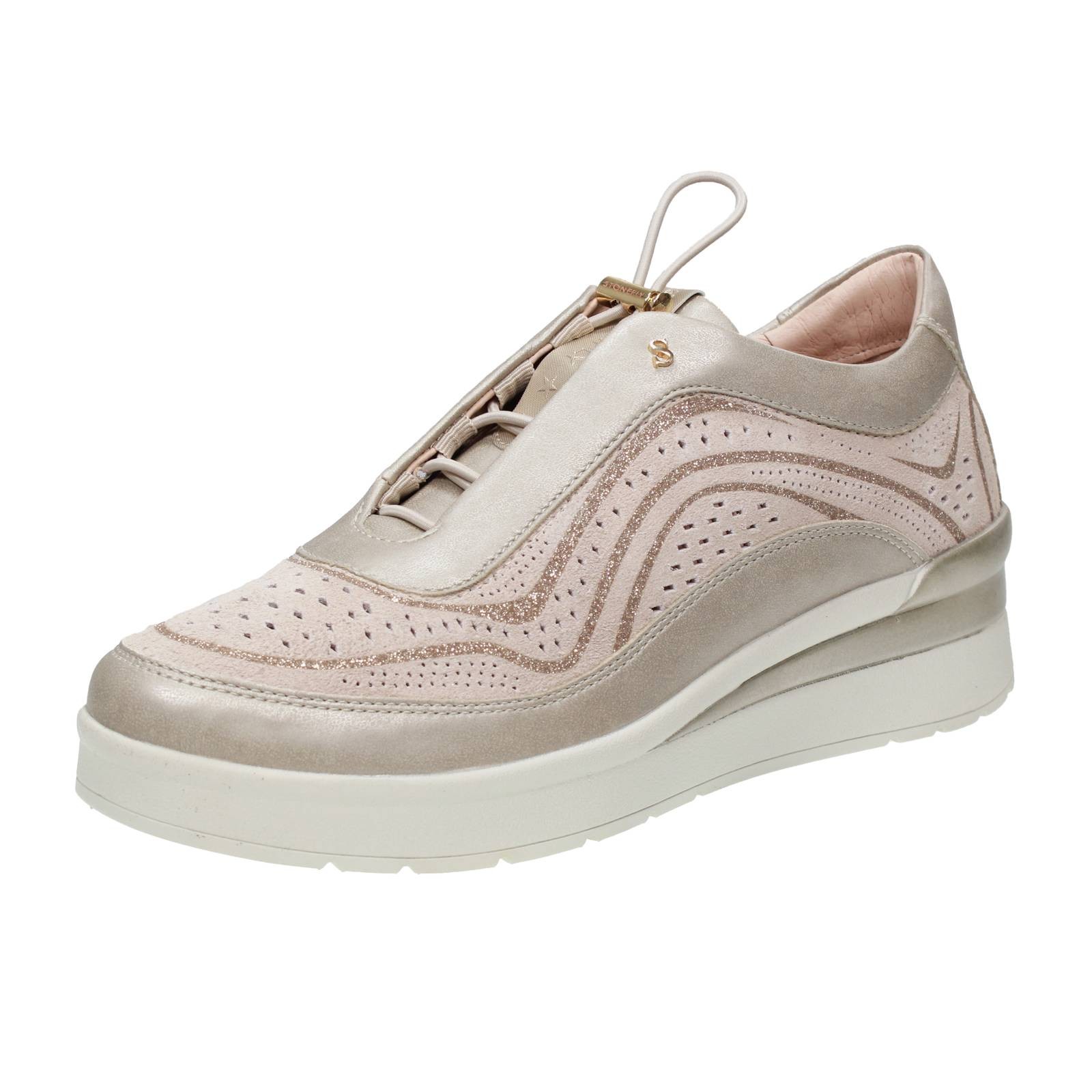 Stonefly Sneakers Slipper Wildleder Sand - Gre 40 265 cm Damenschuhe 20390₽