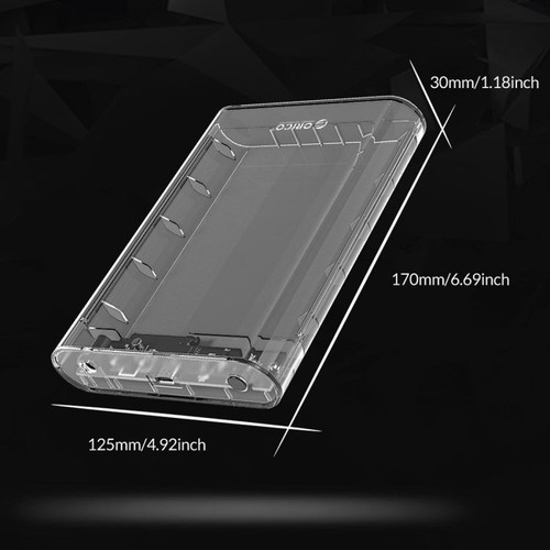ORICO 3139C3 3.5 inch SATA HDD USB 3.1 Type-C External Hard Drive Enclosure Stor - Picture 3 of 7