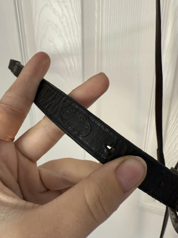 Pectoral Nunnfiner Inglés 3 Puntos Marrón Oscuro Tamaño Caballo Accesorio de Pie Foto 4 de 4