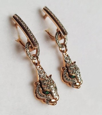 Natural Diamond Gold 14ct(585) Cocktail Earrings