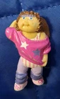 vintage 1984 OAA Cabbage Patch Kids 2.5" PVC miniature figurine in aerobics/gym