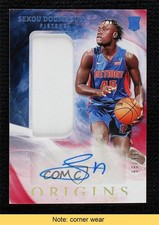 2019 Panini Origins Rookie Jersey Red 55/99 Sekou Doumbouya #159 Auto READ 1b9b
