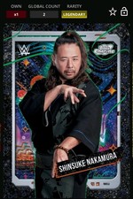 Wwe Topps Slam Cosmic Chrome 10cc Legendary Shinsuke Nakamura Limited Edition