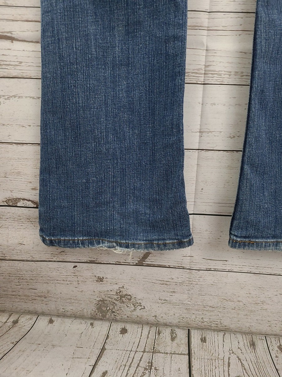 Levi's Superlow 518 Bootcut Blue Jeans Women's Size 11 Back Levi's Superlow 518 Bootcut Blue Jeans Women's Size 11 Back