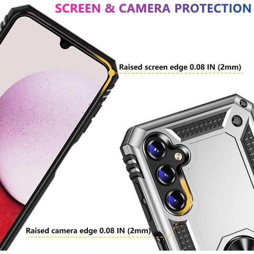 Funda para teléfono Samsung Galaxy S24 FE a prueba de golpes + pantalla de vidrio templado - Imagen 54 de 58