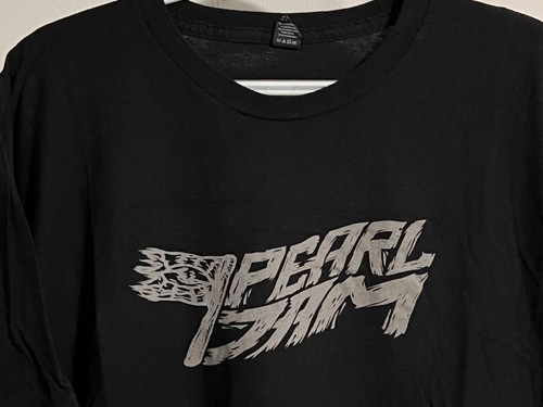Pearl Jam Ten Club Flag Black T Shirt Sz XL LE - Picture 2 of 2