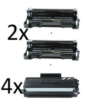 2 Trommel +4 XXL Toner kompatibel für Brother DCP-8040 -8045 HL-5130 -5140 5150D