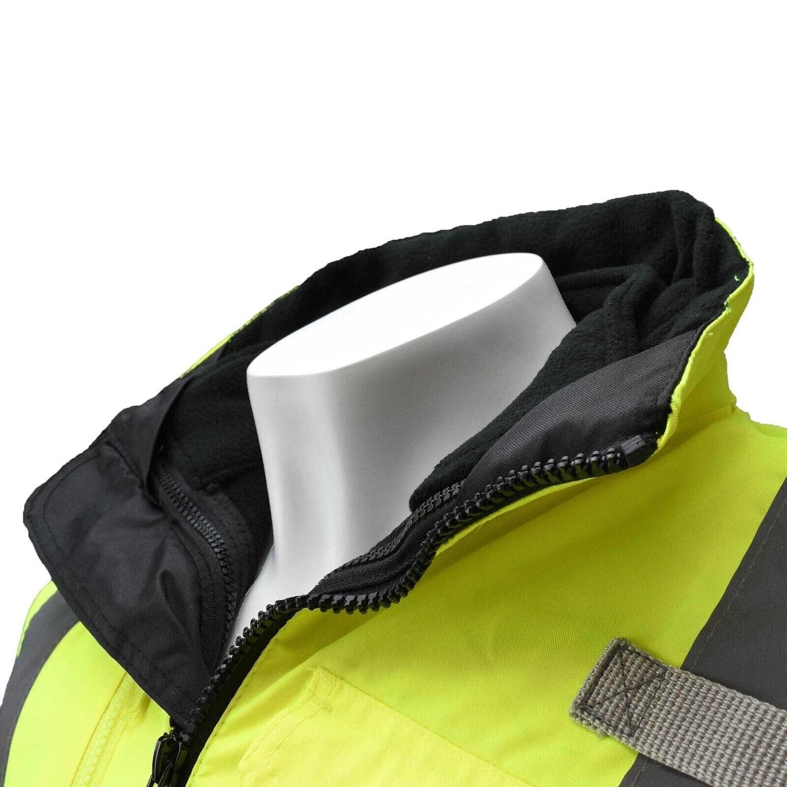HIGH VISIBILITY WATERPROOF INSULATED REFLECTIVE ROAD WORK BOMBER JACKET - 4XLRG - product detail image 7