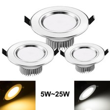 7/9/15/18/25W Recessed Led Ceiling Down Light Lamp Fixture Spotlight 110V 220V