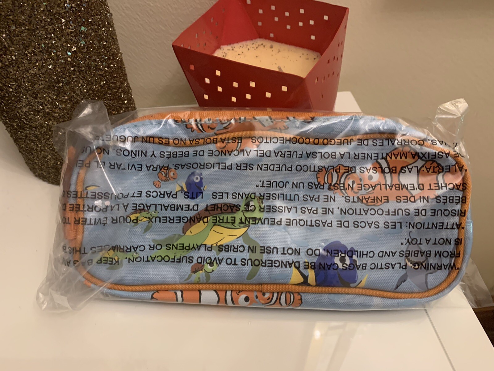 PONY Scuola Pottery Barn Disney NEMO borsa pre k regalo vacanze bambini astuccio matite squalo.