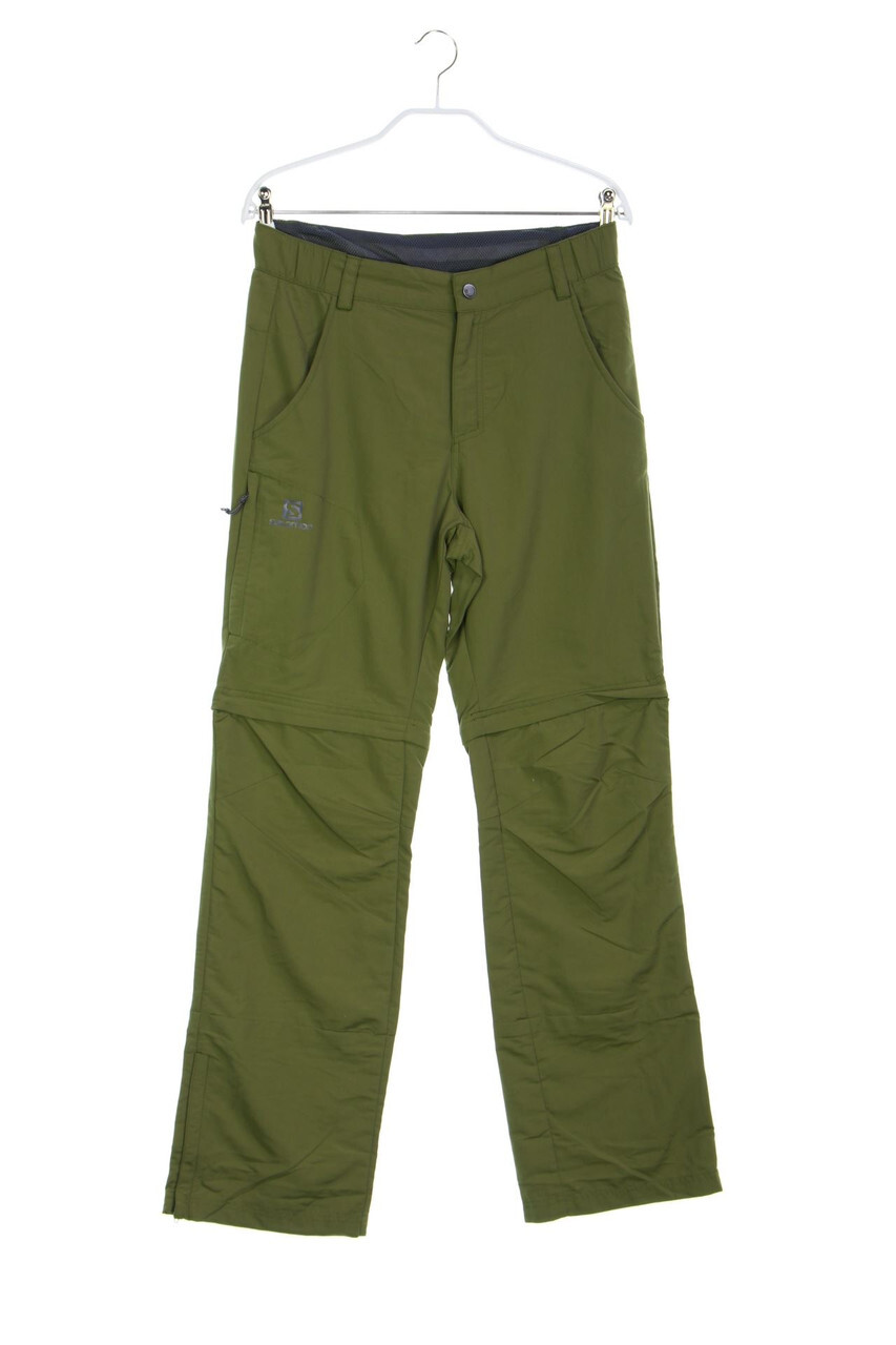 SALOMON Pantaloni Stampa Logo Esterno D 38 Verde Oliva