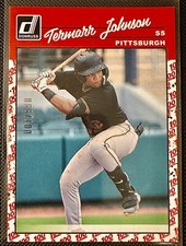 2023 Donruss Baseball Retro Base One Hundred #247 Termarr Johnson /100 Pirates