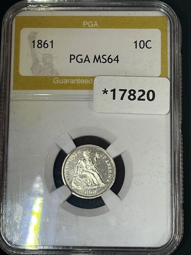 1861 Seated Liberty Half Dime - Uncirculated / Beautiful.