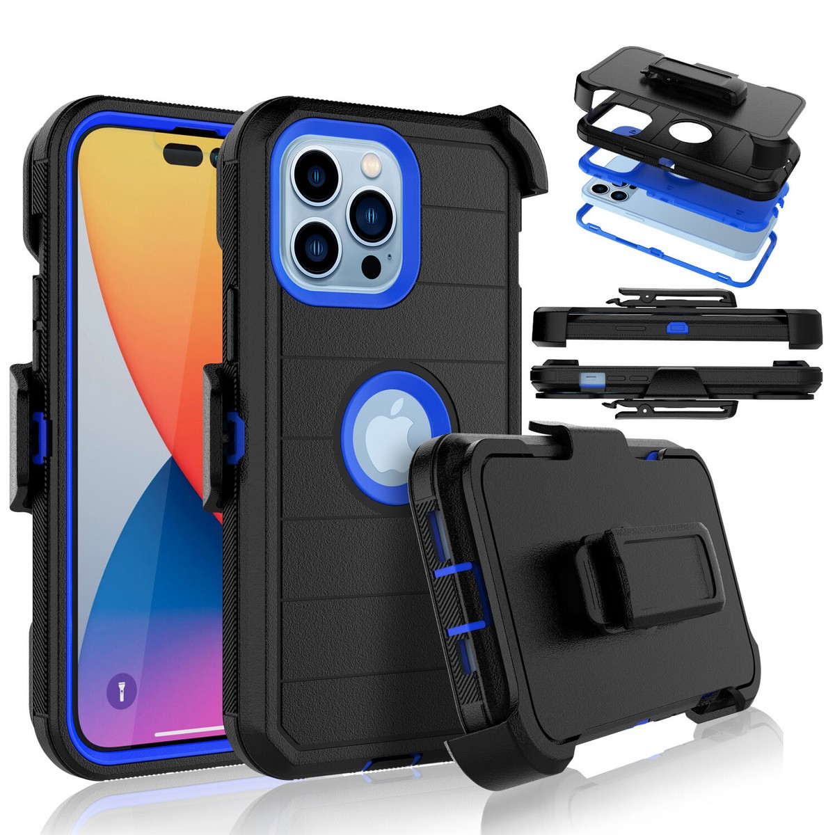 Fondina In Nylon Con Clip Per IPhone 14/13 Pro Max &ndash; Compatibile Con Custodie Otterbox