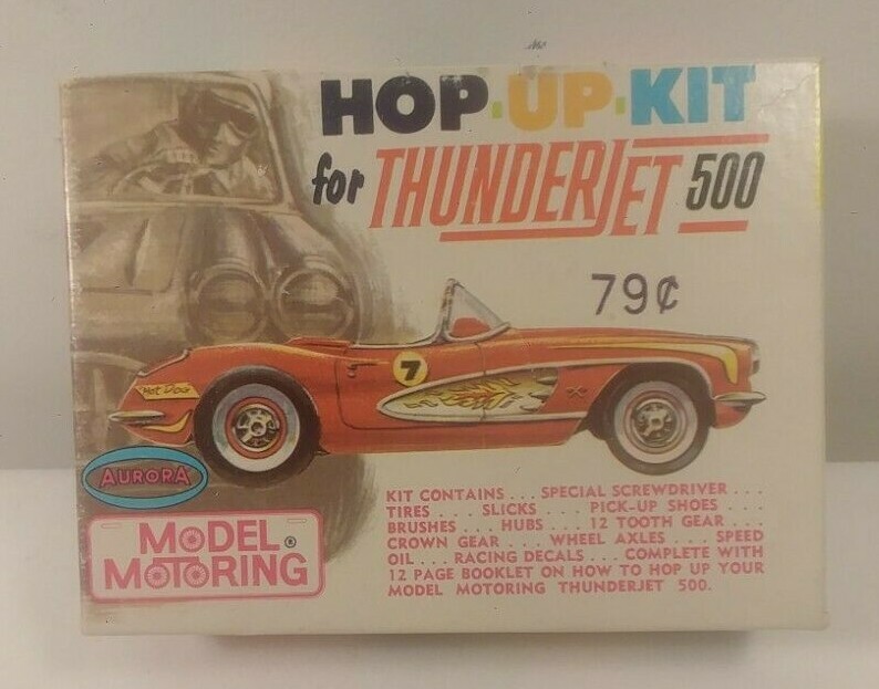 Aurora Slot Car Hop-Up Kit - Chevy Corvette -  Model Motoring 1964 BOX ONLY NR