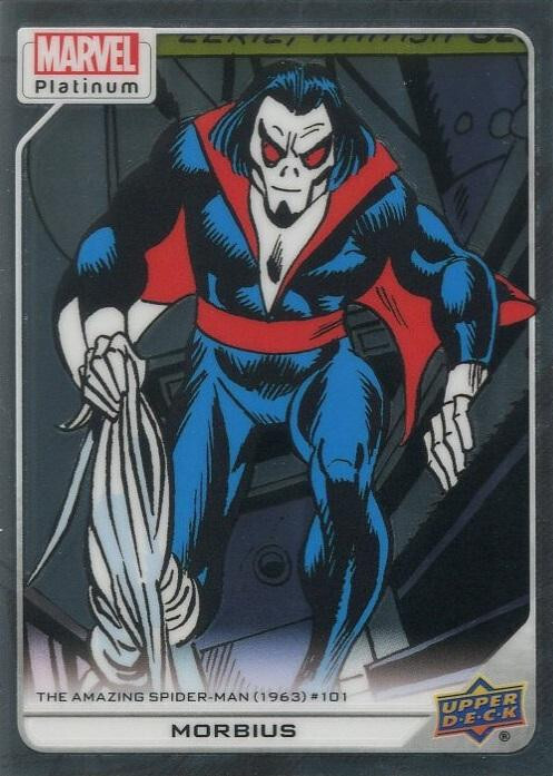 #169 Morbius (2023 MARVEL PLATINUM Upper Deck) NEAR MINT NM Foil Card SPIDER-MAN
