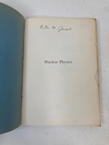 Nuclear Physics by Enrico Fermi University of Chicago Revised Ed 1958 - Picture 2 of 7
