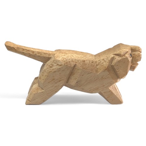 Japanese Wooden Carved Zodiac Tiger Bengal Handcraft Animal ISE Shrine JAP T17 - Picture 6 of 8