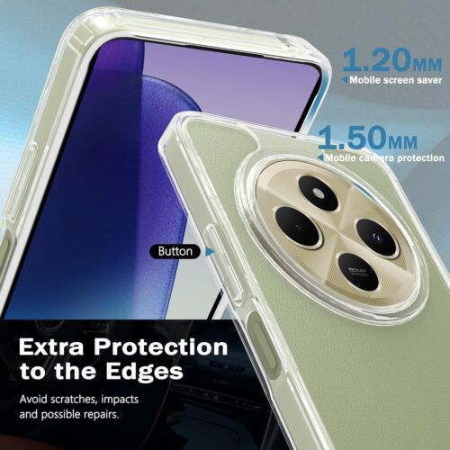 Coque pour Xiaomi Redmi 14C Silicone TPU Souple + 2 Verre trempé Ultra Résistant - Zdjęcie 4 z 17