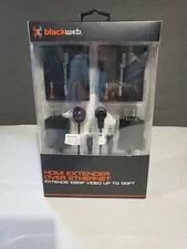 HDMI Extends 1080P video up to 130 feet. Black web 