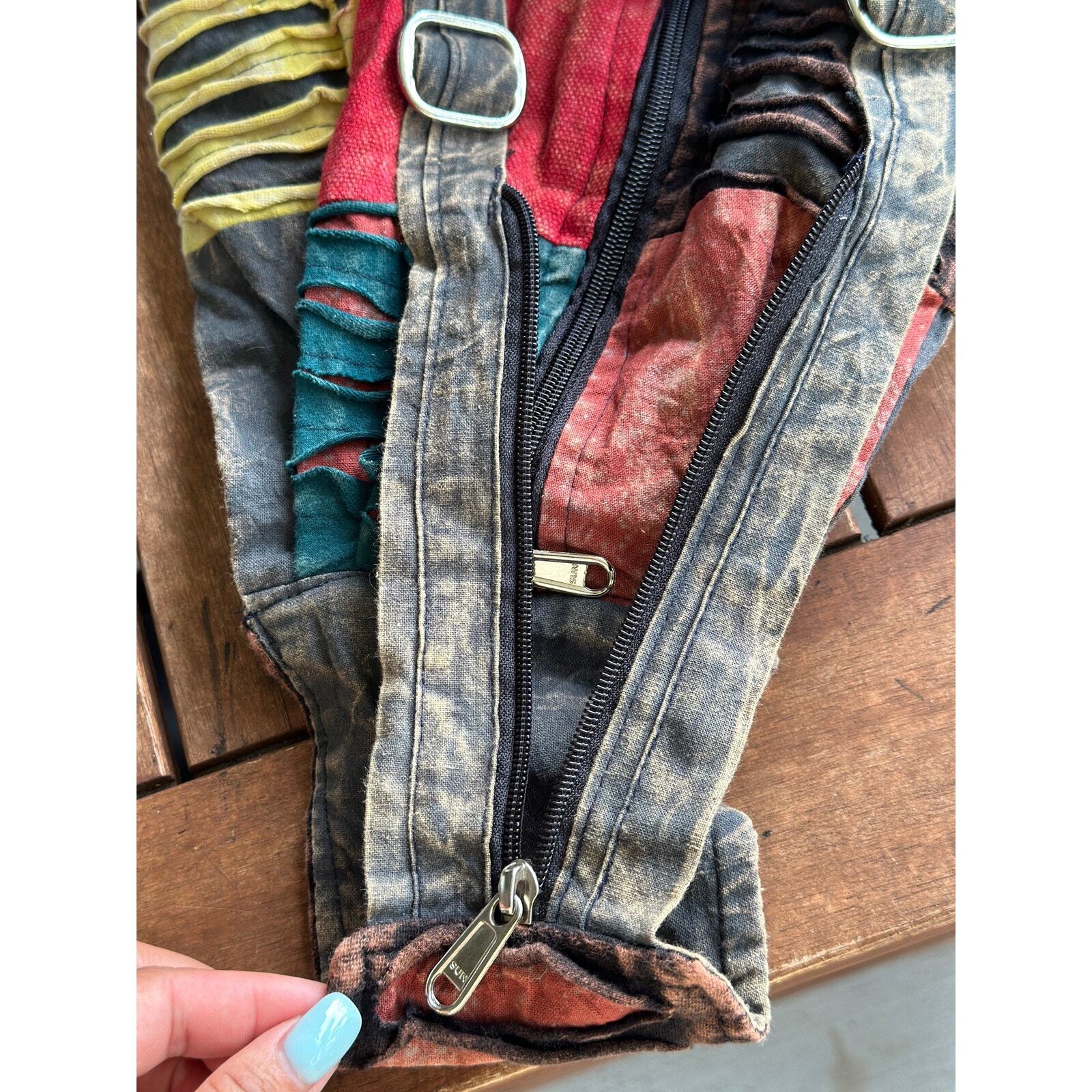 Hobo Patch Cutting Crossbody Backpack Rucksack Ou… - image 8