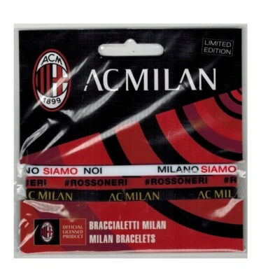 AC Milan Set Braccialetti Prodotto Ufficiale Limited Edition