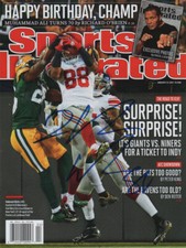 Hakeem Nicks NY Giants SIGNED Regional Sports Illustrated 1/23/12 No Label COA!