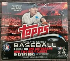 2014 Topps Baseball Update Factory Sealed Jumbo Box