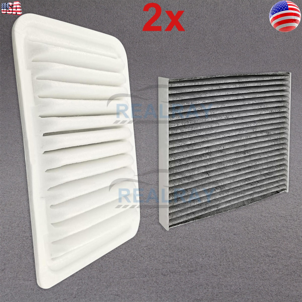 Air Filter Set AUTOKAY Engine & Cabin For Toyota Corolla, Matrix, Yaris ...