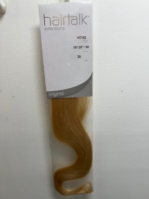 Hairtalk Human Hair Extensions / Tape In's / #25 / 18-20'' /  New / Body Waved