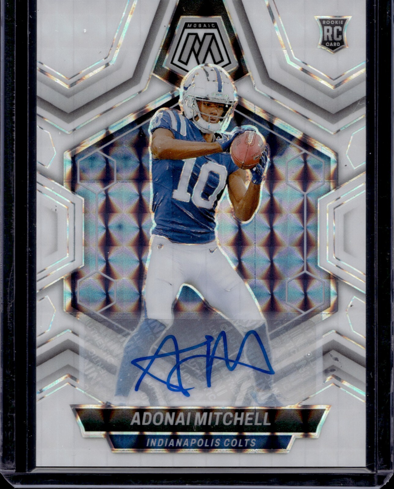 2024 Panini Mosaic Rookie Autographs Mosaic Adonai Mitchell RC