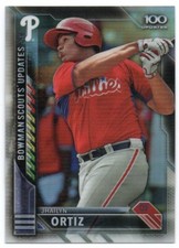 2016 Bowman Chrome Bowman Scouts Updates BSU-JO Jhailyn Ortiz RC Phillies