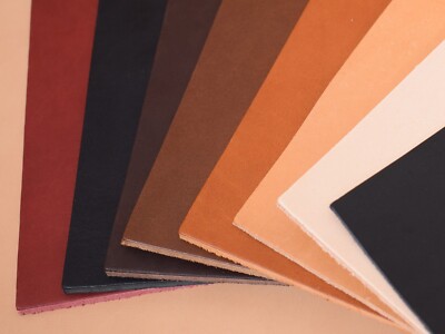 Lederplatte 40x15 cm 1,2-4 mm vegetabil gegerbt viele Ausführungen Blankleder