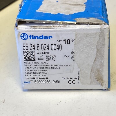 10x Finder 55.34.8.024.0040 Miniatur-Industrierelais   NEU & OVP
