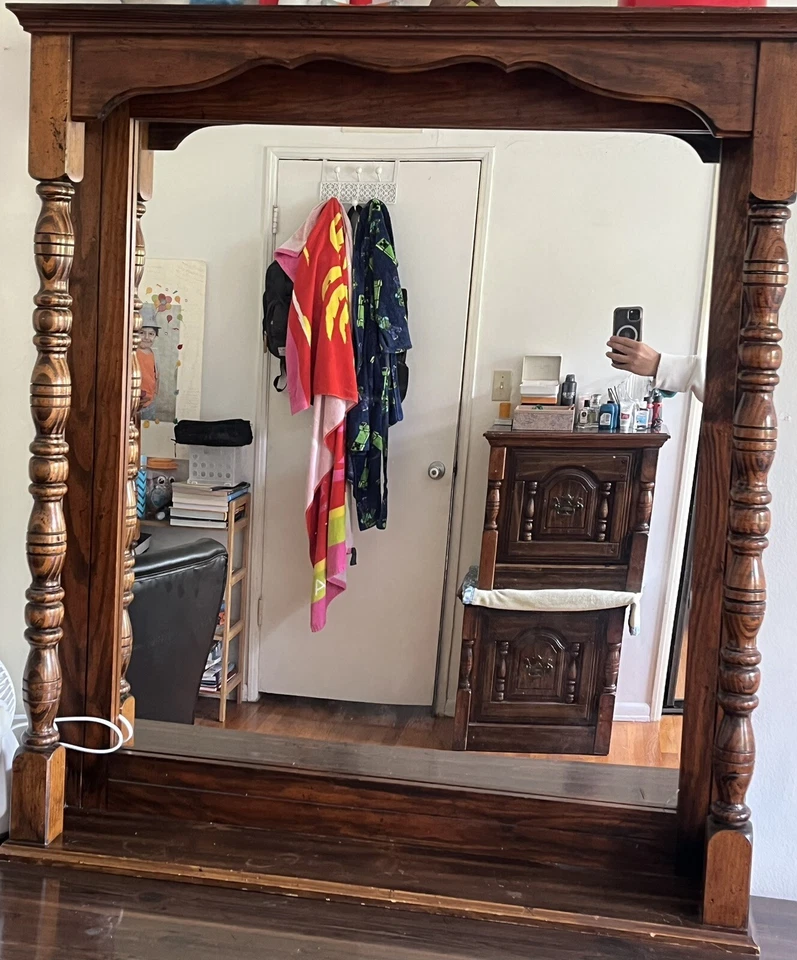 Bedroom Furniture Set - 6 Piece Set Real Oakwood - Image 4 of 4