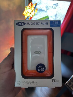 LaCie Rugged Mini 4TB USB USB Portable Hard Drive (LAC9000633)  93053014117|