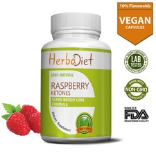 Cetonas de frambuesa avanzadas 500 mg magras 240 cápsulas vegetales dieta pérdida de peso quema de grasa