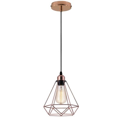 Vintage Industrie Küche Loft Rosegold Leuchte Kronleuchter Pendel Decken Lampe