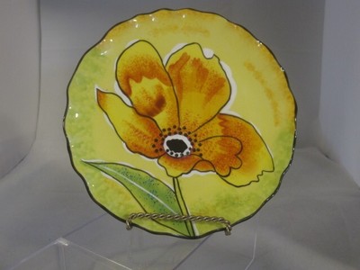 NEW- Grasslands Road- Petals 8'' Dessert/Serving  Plate- Hand Painted