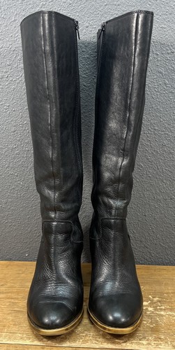 Lucky Brand Women’s 9M Black Leather Knee Hogh Boot Platform (Heel Issue READ) - Picture 5 of 14