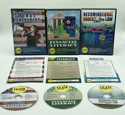 ZZIT Educational 3 DVD Lot Izzit.org Financial Literacy 1st Amendment Equal Law