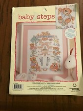 Leisure Arts Baby Steps, Welcome Baby Counted Cross Stitch Chart
