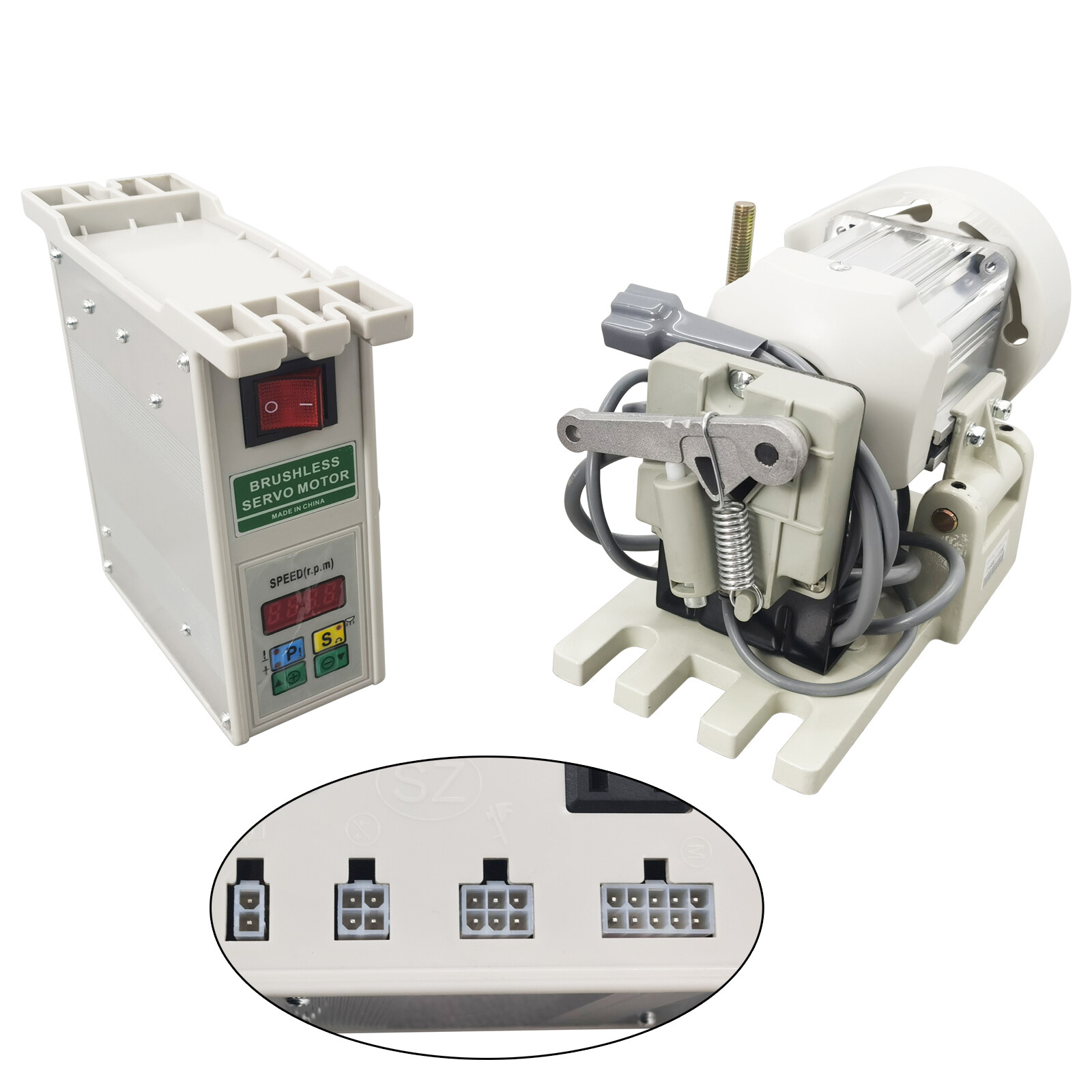 Industrial Sewing Machine Servo Motor Brushless 1HP 110V 3000rpm/min 750W