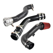 Cold+Hot Side Intercooler Pipe & Air Intake Kit For 2017-19 Ford 6.7L Powerstoke