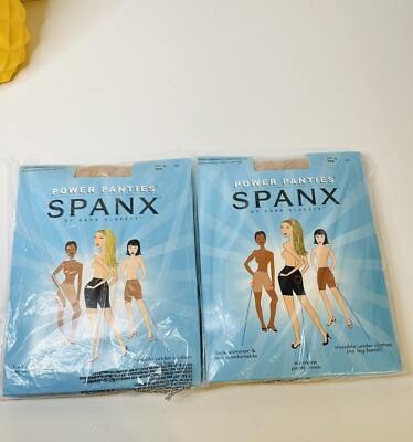 2 Pair Spanx  Power Panty  Performance Underwear Size G Bare 004 A18986 New