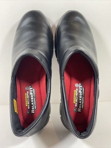 Skechers Wide Fit shoes Work Black Mens 