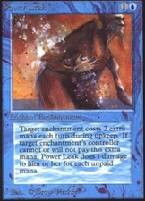 1x Power Leak Light Play, English Collectors' Edition - International MTG Magic