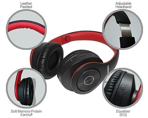 Bluetooth Headphones Wireless Over Ear Stereo Wireless Headset 40H Playtime BASE - Afbeelding 16 van 61