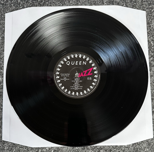 LP VINYL QUEEN ALBUM JAZZ EMA 788 UK 1ST PRESS RARE ATTACHED POSTER EX/EX- - Picture 8 of 13